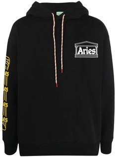 Aries худи с кулиской и логотипом