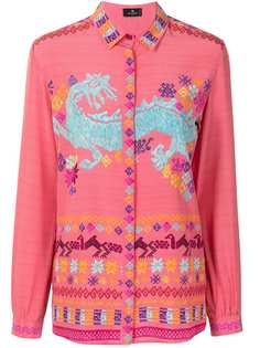 ETRO футболка с вышивкой