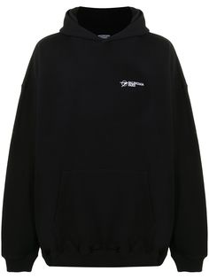 Balenciaga худи с вышитым логотипом