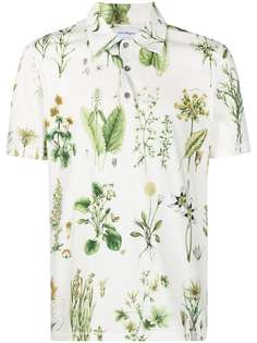 Salvatore Ferragamo рубашка поло с цветочным принтом