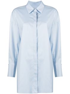 12 STOREEZ рубашка оверсайз с французскими манжетами