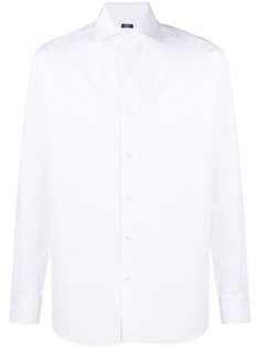 Barba рубашка с косым воротником
