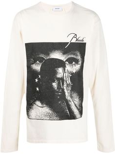 Rhude футболка с принтом