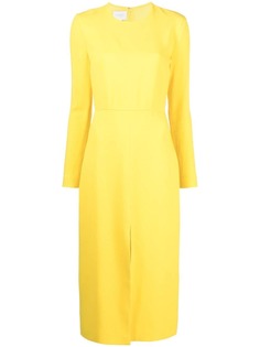 Giambattista Valli платье миди с разрезом спереди