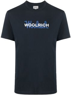 Woolrich футболка с круглым вырезом и логотипом