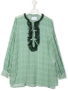 Ermanno Scervino Junior блузка с кружевом