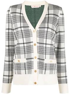 Tory Burch кардиган в клетку