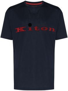 Kiton футболка с круглым вырезом и логотипом