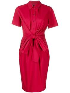 Boutique Moschino платье-рубашка с завязками