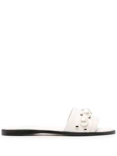 Jimmy Choo декорированные шлепанцы Minea