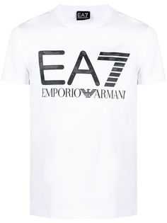 Ea7 Emporio Armani футболка с камуфляжным логотипом
