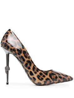 Philipp Plein туфли-лодочки Decollete с леопардовым принтом