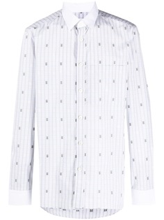 Burberry клетчатая рубашка с монограммой TB