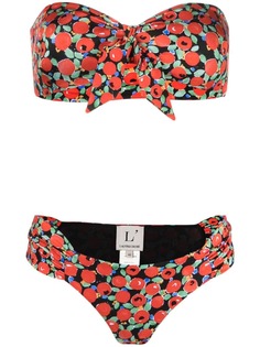 LAutre Chose бикини с лифом-бандо и цветочным принтом