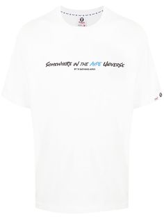 AAPE BY *A BATHING APE® футболка с логотипом и надписью