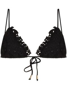 Juillet Kenny embroidered bikini top