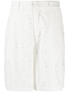 Daily Paper шорты с английской вышивкой