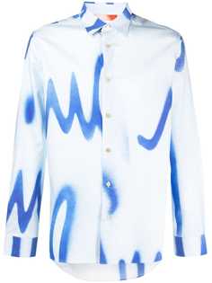 PAUL SMITH рубашка с принтом граффити