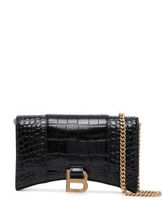 Balenciaga кошелек Hourglass с тиснением под крокодила