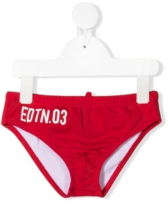 Dsquared2 Kids плавки с принтом Edtn.03
