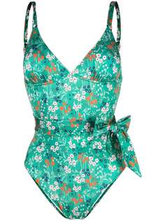 LAutre Chose купальник с цветочным принтом и V-образным вырезом