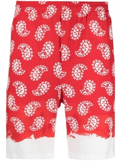 MSGM шорты с принтом пейсли