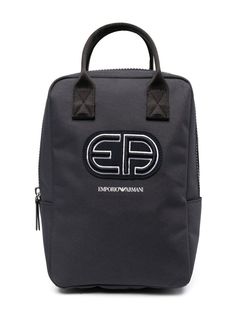 Emporio Armani Kids рюкзак с вышитым логотипом
