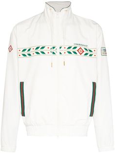Casablanca спортивная куртка на молнии с графичным принтом