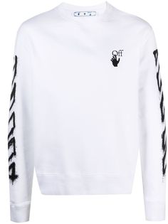 Off-White толстовка с логотипом Arrows Graffiti