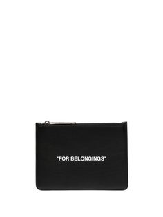 Off-White клатч с принтом