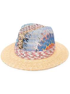 Missoni Mare плетеная шляпа с узором зигзаг