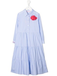 Miss Blumarine платье-рубашка в полоску