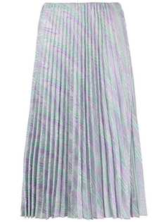 M Missoni плиссированная юбка миди с принтом