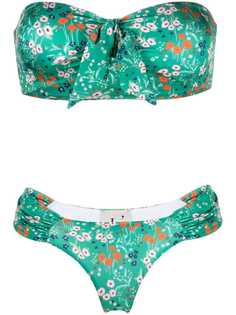 LAutre Chose бикини с лифом-бандо и цветочным принтом