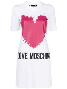 Love Moschino платье-футболка с логотипом