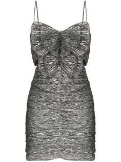 Isabel Marant платье мини Tikyna с эффектом металлик