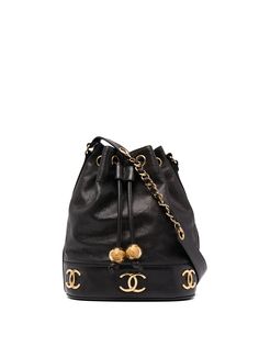 Chanel Pre-Owned сумка-ведро Triple CC 1992-го года