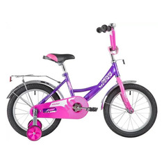 Велосипед NOVATRACK Vector городской (детский), рама 10.5", колеса 16", лиловый/розовый, 11кг [163vector.lc20]