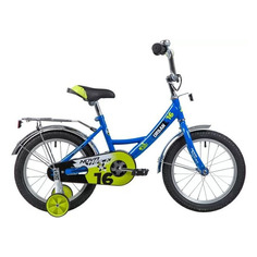 Велосипед NOVATRACK Urban городской (детский), рама 10.5", колеса 16", синий/зеленый, 11кг [163urban.bl9]