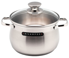Кастрюля с крышкой SILAMPOS Роял, 8,1 л (633123VY6626)