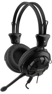 Наушники с микрофоном A4Tech HS-28 Black/Black