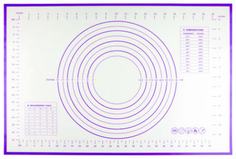 Силиконовый коврик Bradex TK 0500 с разметкой, 60х40 см, фиолетовый