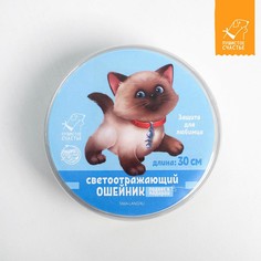 Ошейник светоотражающий Пушистое счастье