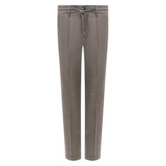 Брюки из шерсти и льна Luciano Barbera