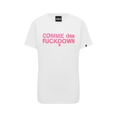 Хлопковая футболка Comme des Fuckdown