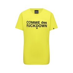 Хлопковая футболка Comme des Fuckdown
