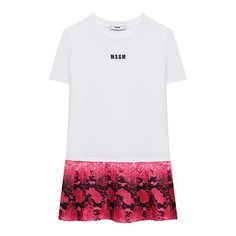 Хлопковое платье MSGM kids