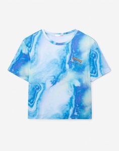 Футболка с tie-dye принтом для девочки Gloria Jeans