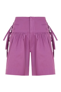 Шорты из хлопка цвета розового дерева Isabel Marant
