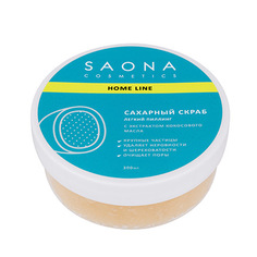 Saona Cosmetics, Скраб-пилинг, кокос и миндаль, 300 мл